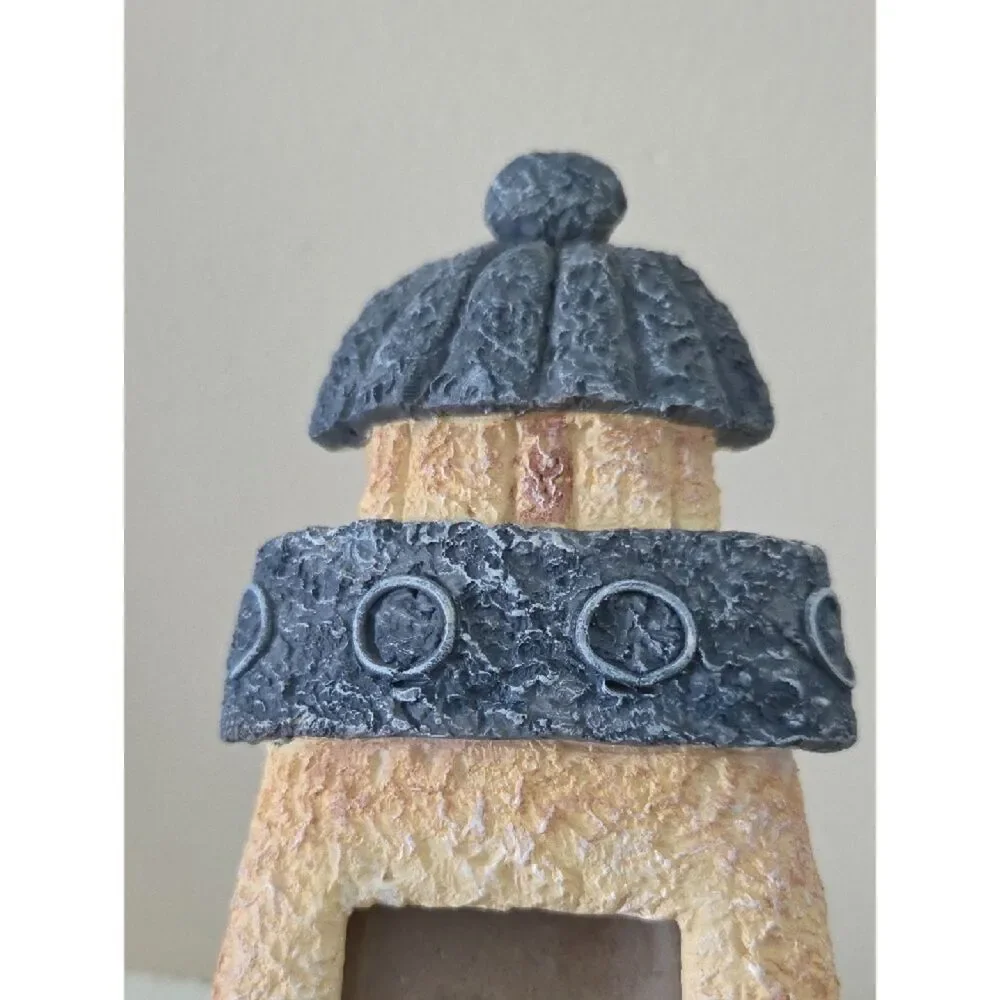Decorative Yellow and Gray Lighthouse Photo Frame